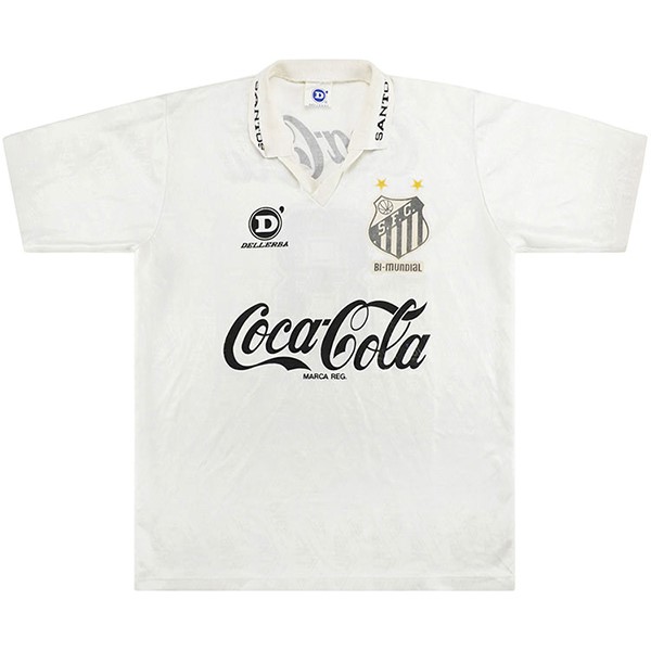 Camiseta Santos Replica Primera Ropa Retro 1993 Blanco